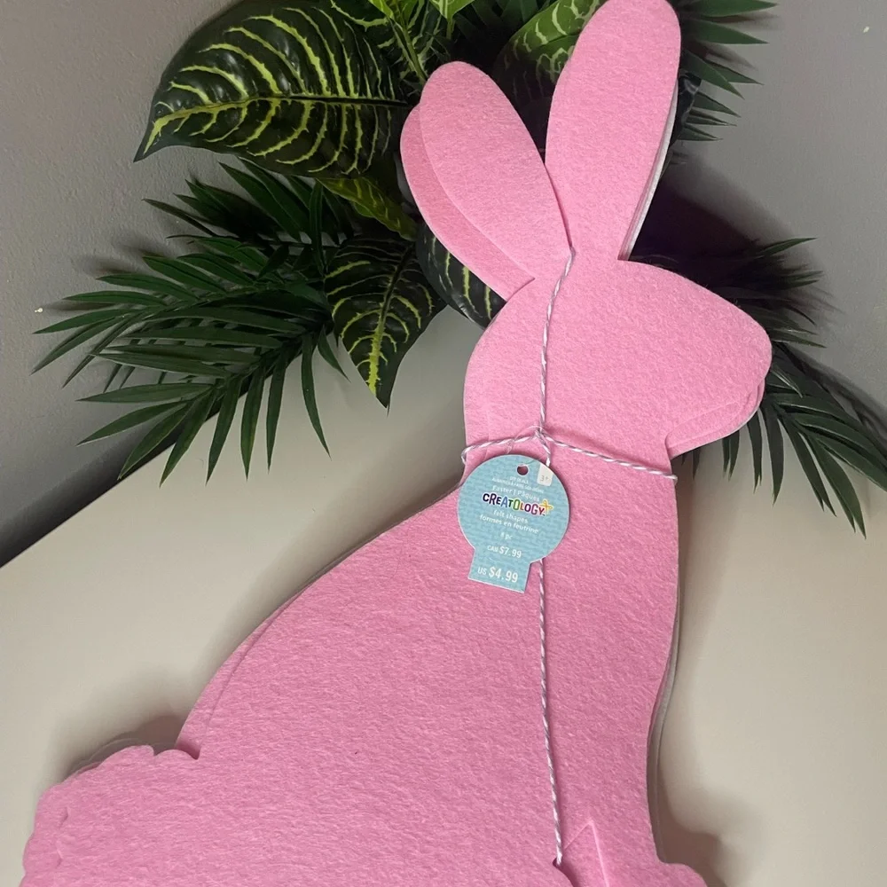 Pink and White Bunny Felt, Two 8packs, 16 pieces total, Arts and Crafts, Easter